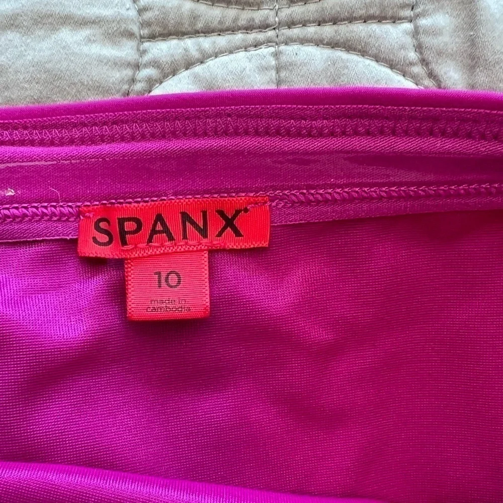 SPANX Core High Rise Shaping FullCoverage Swim Bottoms Shapewear In Berry NWT